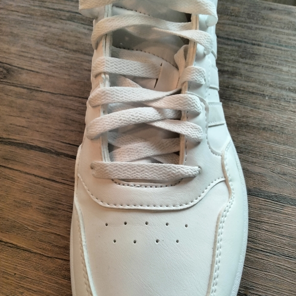 Adidas Hoops 3.0 Mid All White Sneakers - Picture 5 of 9